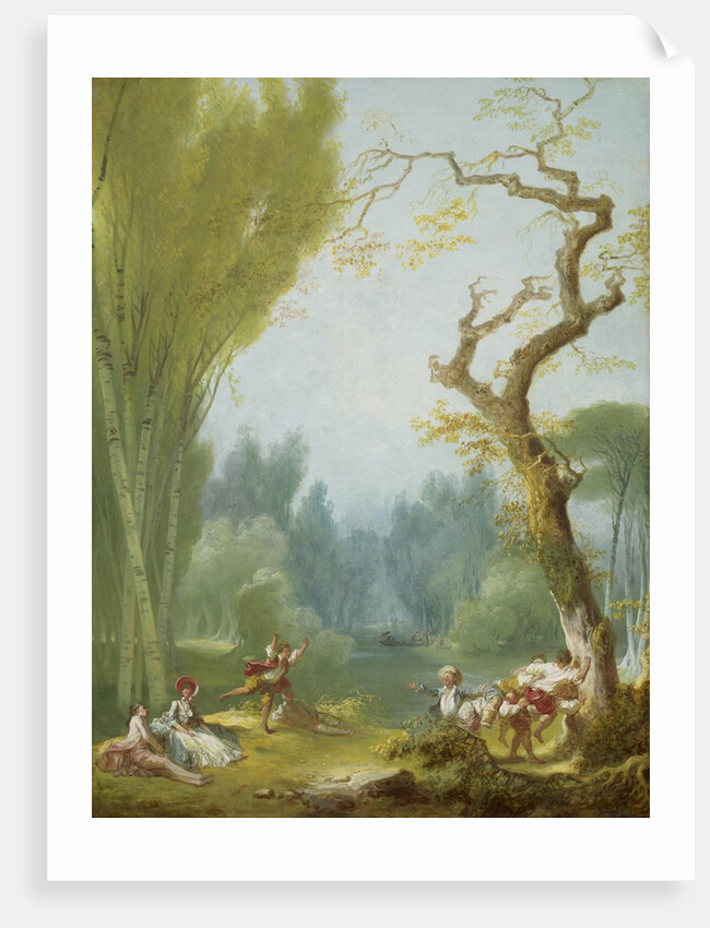 A Game of Horse and Rider, c.1775-80 by Jean-Honore Fragonard