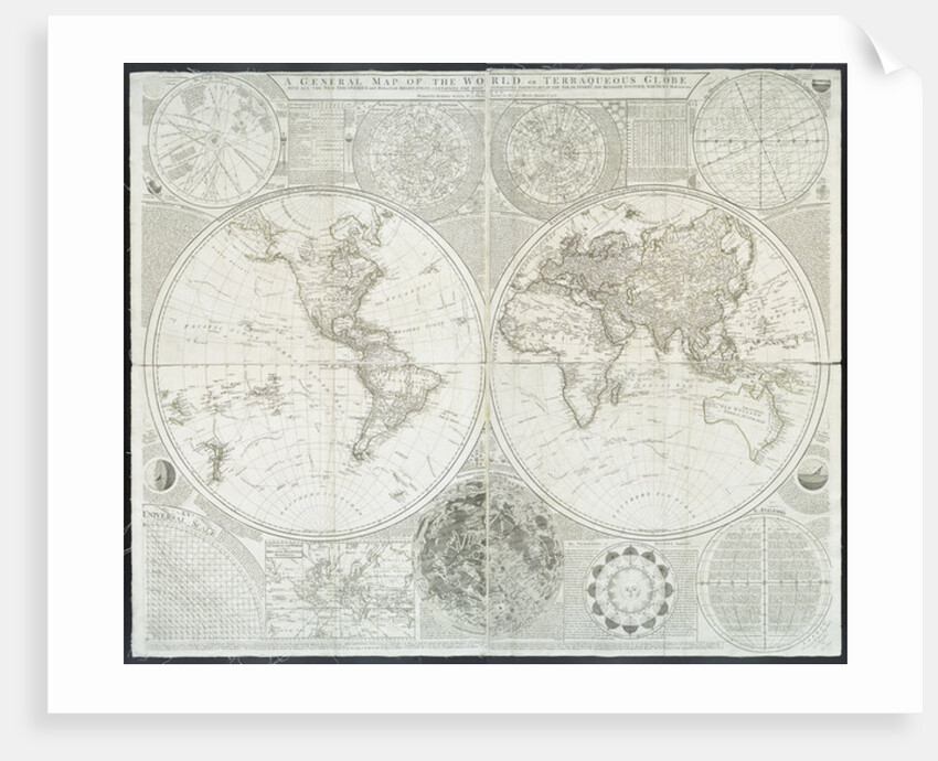 A general map of the world or terraqueous globe by Samuel Dunn, 1787 by English School