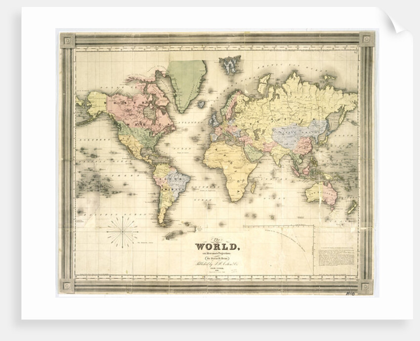 The world on Mercator's projection, 1840 by David Burr