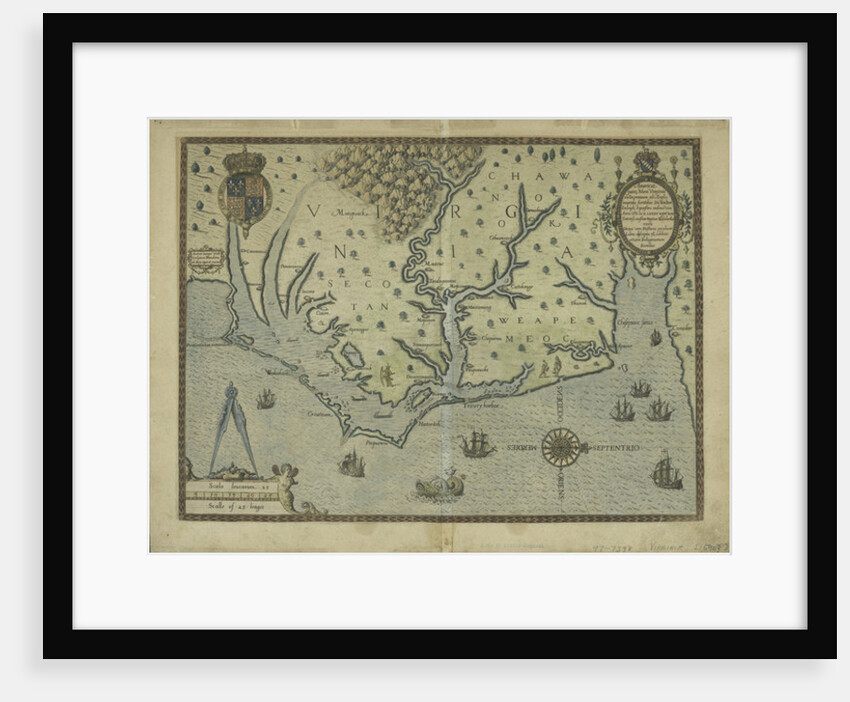 Newly discovered Virginia, 1590 by Theodore de after White John Bry