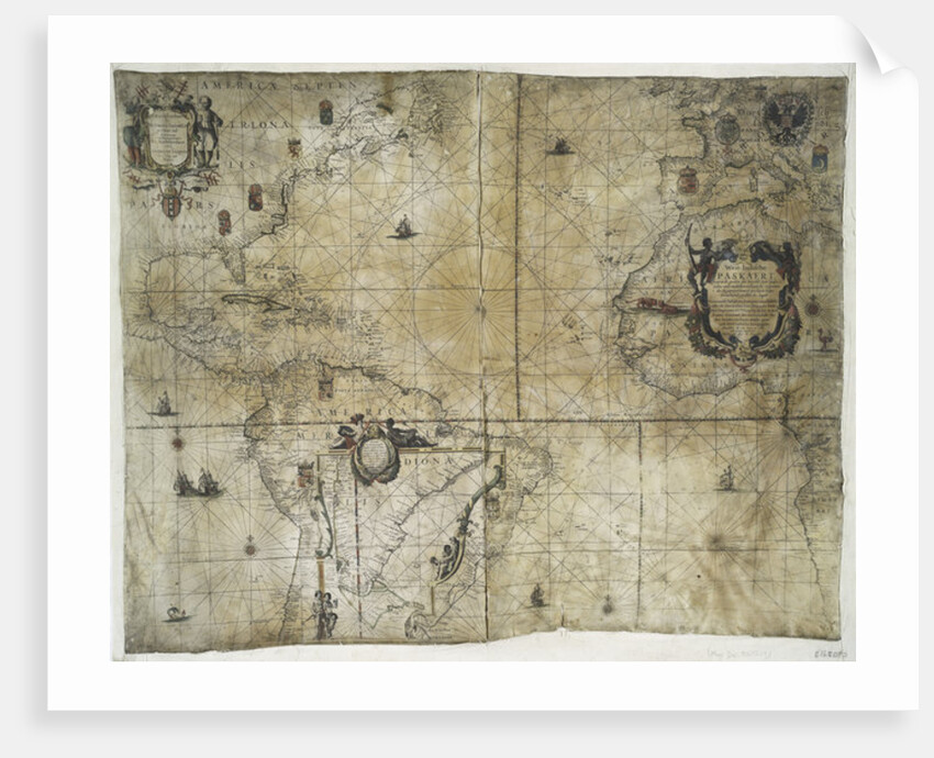 Territorial holdings of the Dutch West India Company, 1710 by Guillaume & Jean Bleau