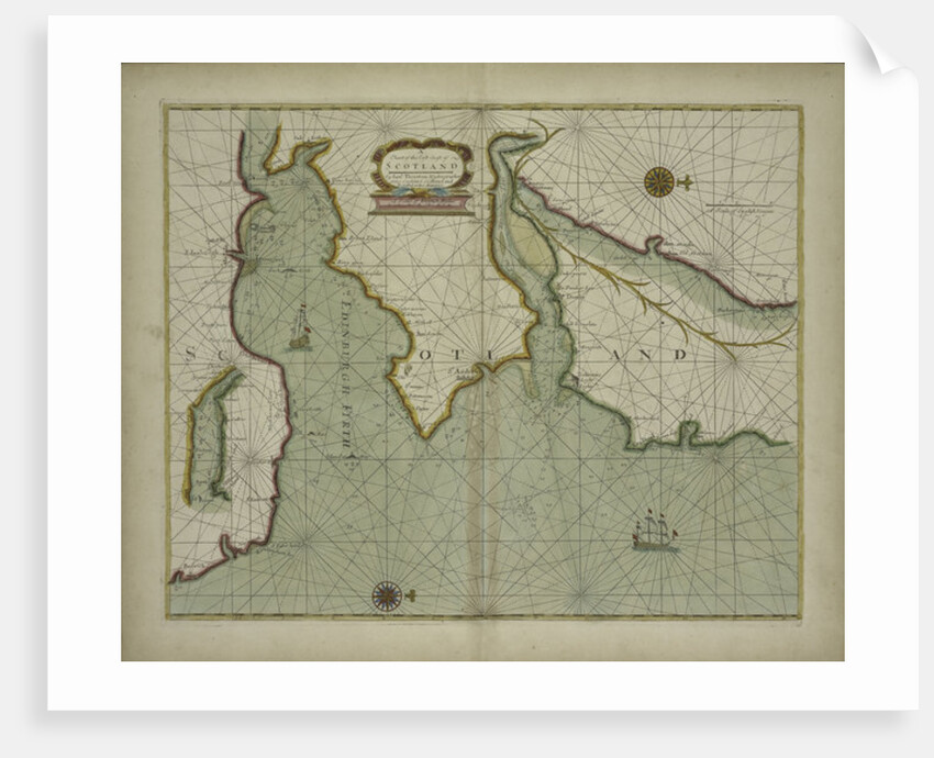 A chart of the East coast of Scotland by English School