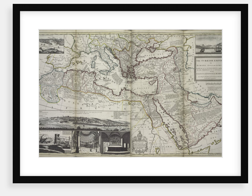 The Turkish Empire in Europe, Asia and Africa, 1736 by Hermann Moll
