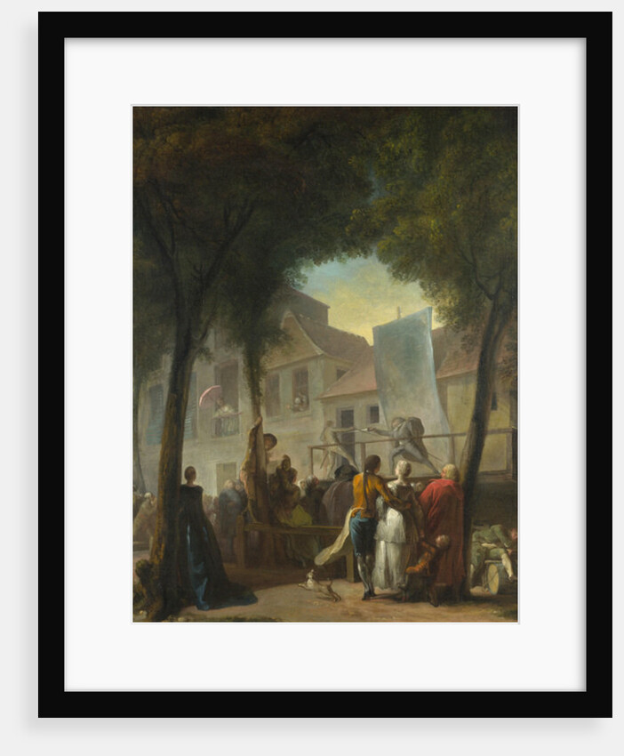 A Street Show in Paris, 1760 by Gabriel de Saint-Aubin
