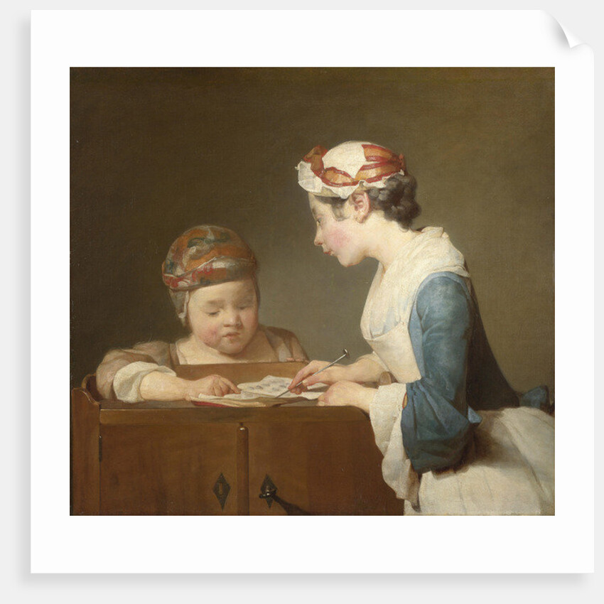 The Young Schoolmistress, 1740 by Jean-Baptiste Simeon Chardin