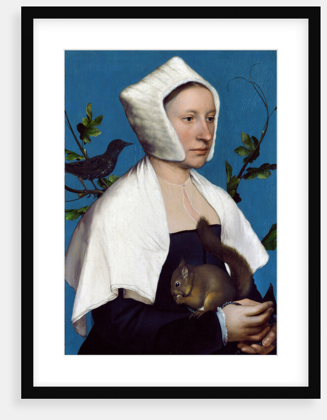Lady with a Squirrel and a Starling, c.1526-28 by Hans Holbein the Younger