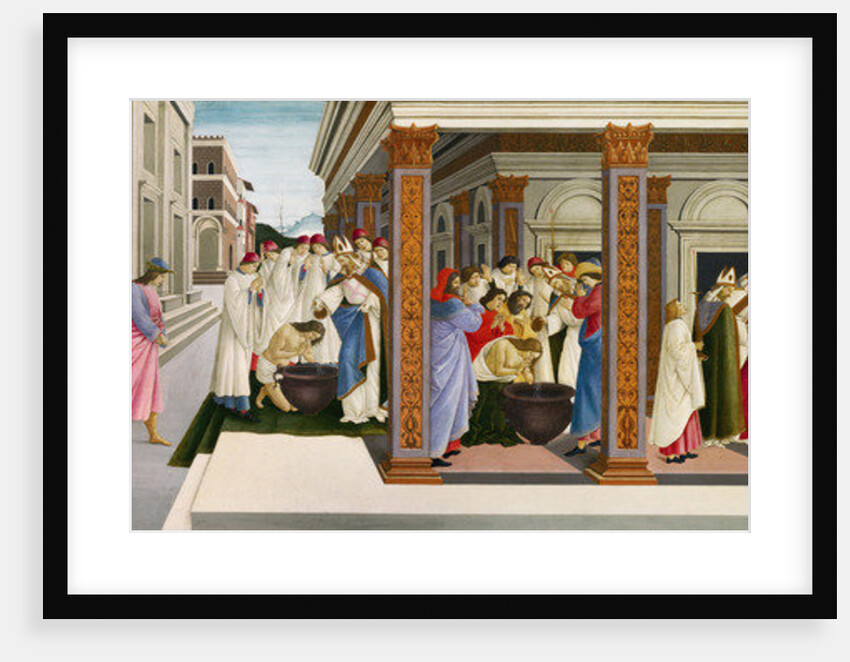 Four scenes from the early life of Saint Zenobius, c.1500 by Sandro Botticelli