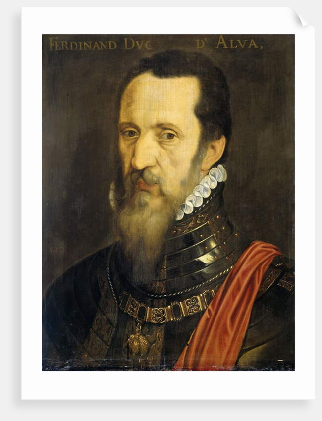 Portrait of Fernando Alvarez de Toledo, 17th century by Dutch School