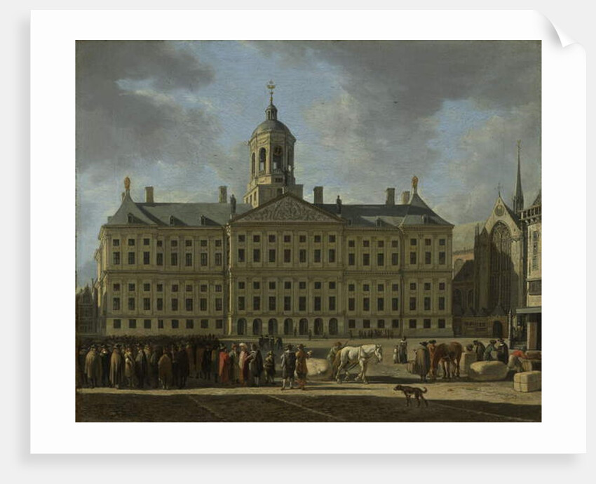 The Town Hall on Dam Square, Amsterdam, 1672 by Gerrit Adriaensz Berckheyde