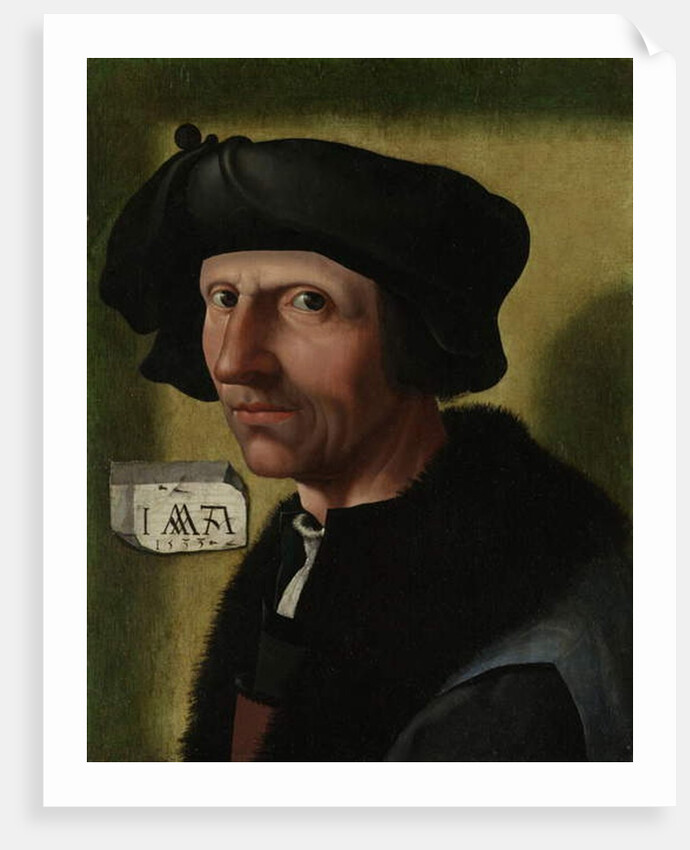 Portrait of Jacob Cornelisz van Oostsanen, c.1533 by Jacob Cornelisz van Oostsanen