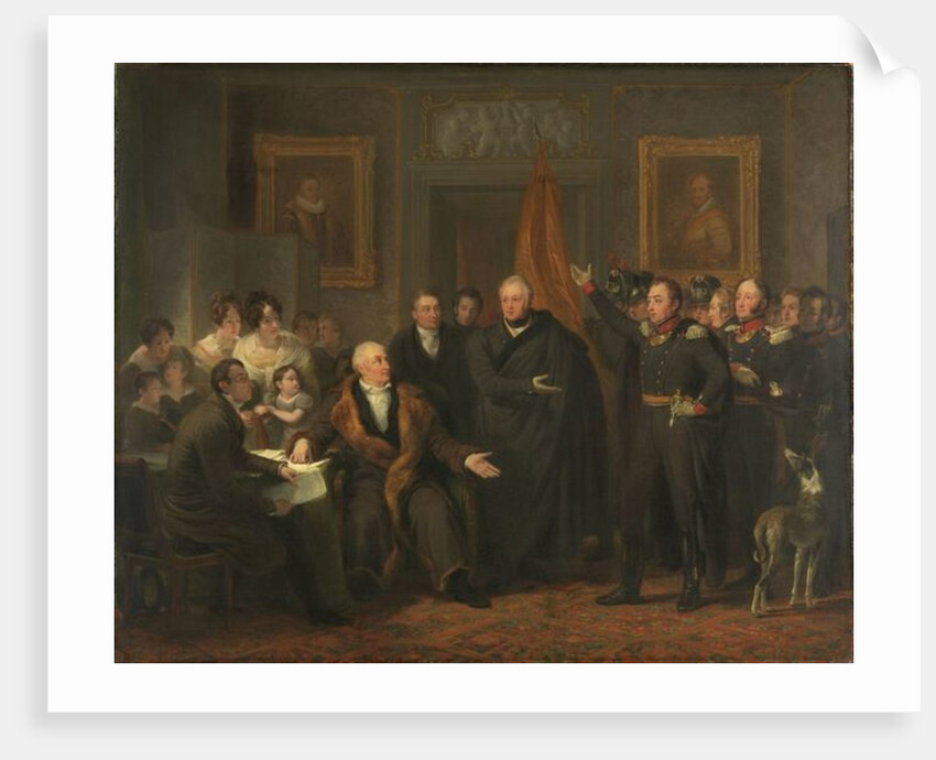 Triumvirate Assuming Power in the Name of the Prince of Orange, 21 November 1813, c.1828 by Jan Willem Pieneman