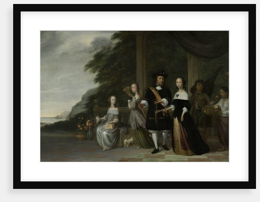 Batavian VOC chief merchant Pieter Cnoll and his family, 1665 by Jacob Coeman