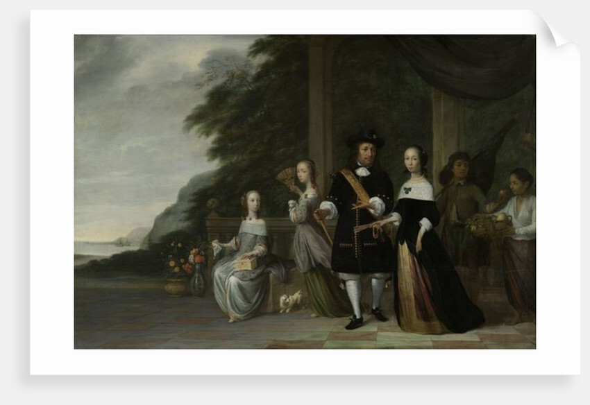Batavian VOC chief merchant Pieter Cnoll and his family, 1665 by Jacob Coeman