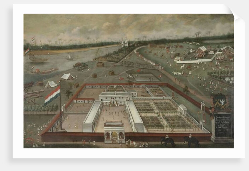The Trading Post of the Dutch East India Company beside the Ganges in Hooghly, Bengal, 1665 by Hendrik van Schuylenburgh