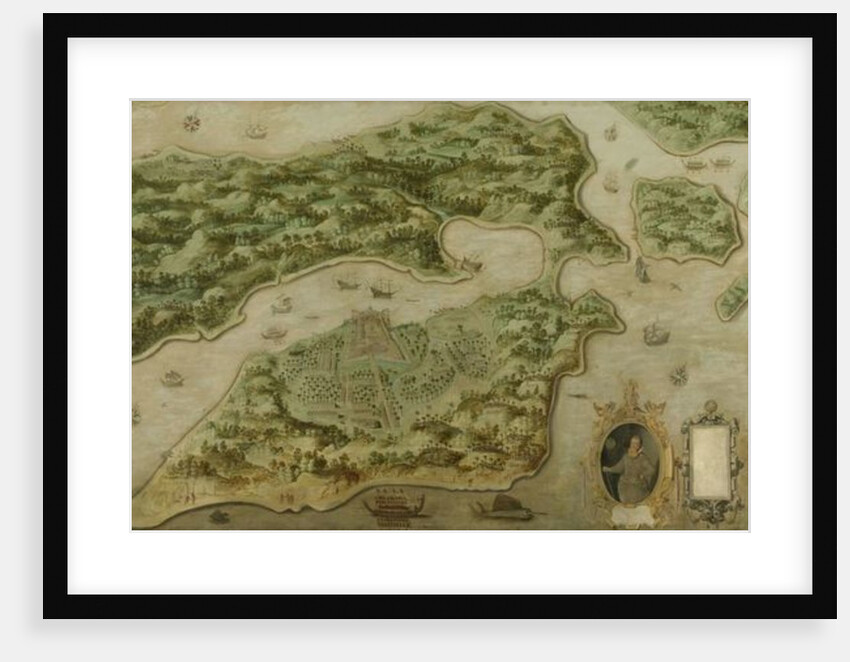 Fort Victoria on the island of Amboina, 1617 by Dutch School