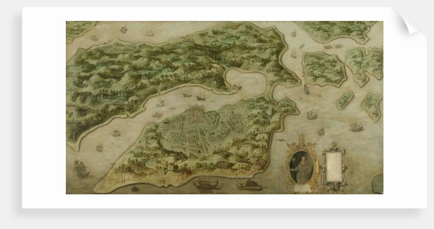 Fort Victoria on the island of Amboina, 1617 by Dutch School