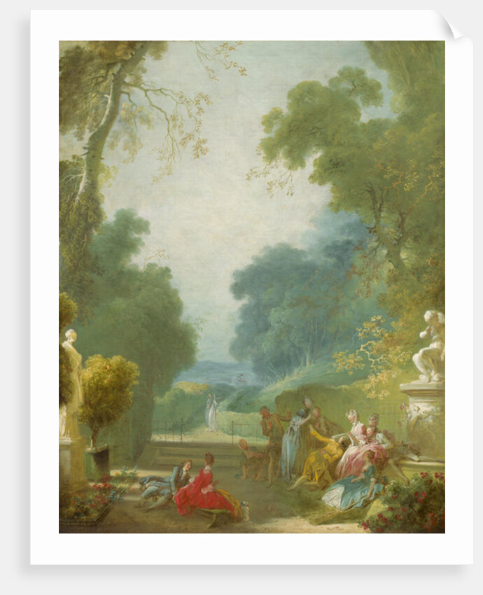 A Game of Hot Cockles, c.1775-80 by Jean-Honore Fragonard