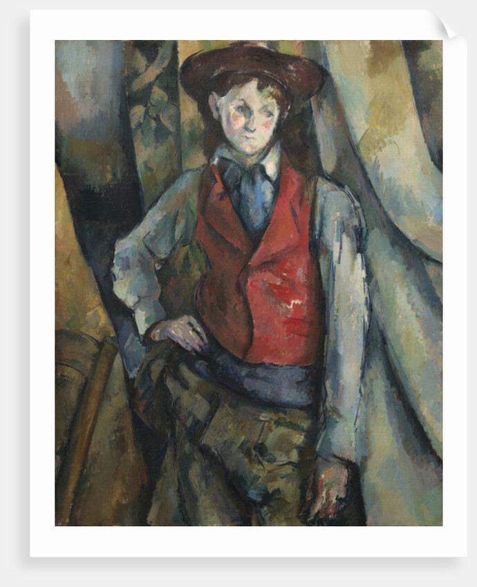 Boy in a Red Waistcoat, 1888-90 by Paul Cezanne
