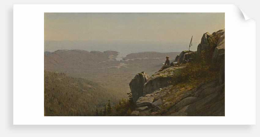 The Artist Sketching at Mount Desert, Maine, 1864-5 by Sanford Robinson Gifford
