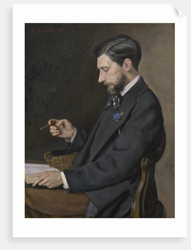 Edmond Maître, 1869 by Jean Frederic Bazille