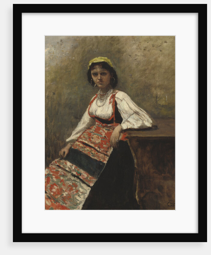 Italian Girl, c.1872 by Jean Baptiste Camille Corot