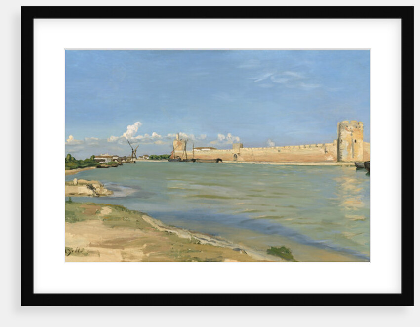The Ramparts at Aigues-Mortes, 1867 by Jean Frederic Bazille