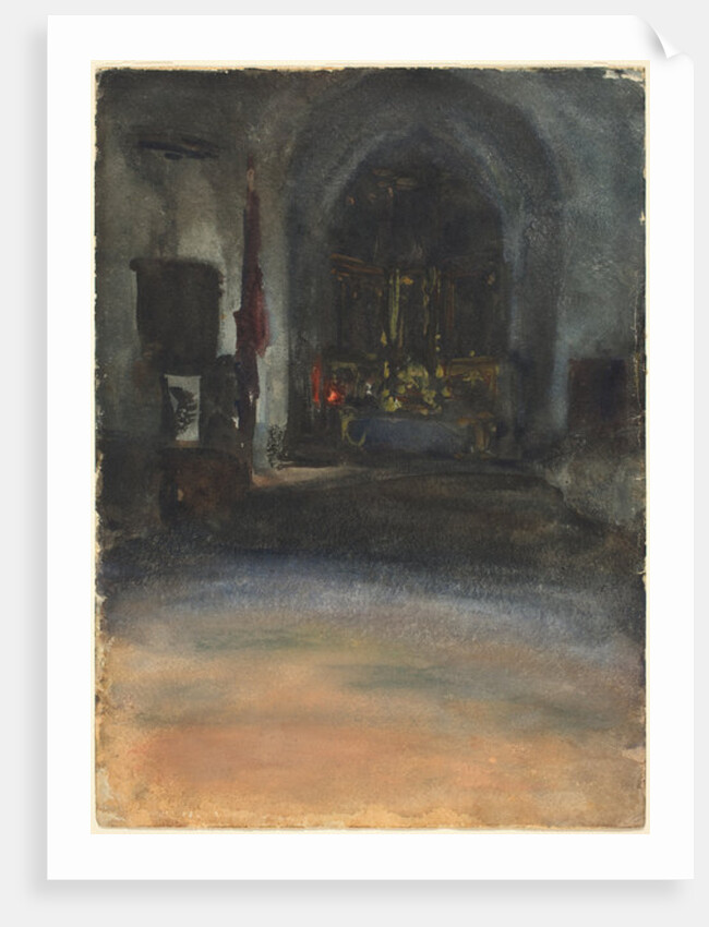 Spanish Church Interior, c.1880 by John Singer Sargent