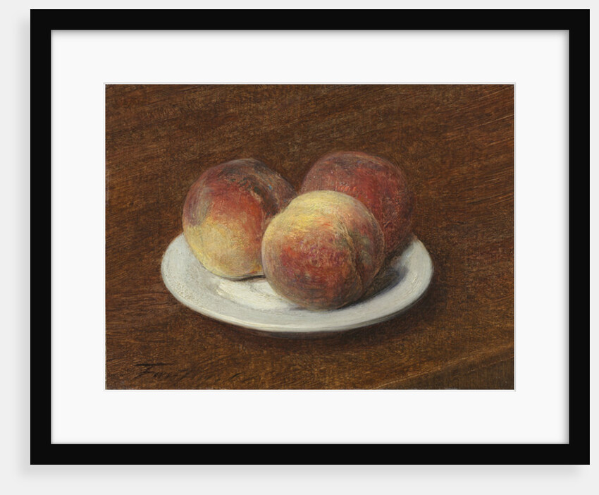 Three Peaches on a Plate, 1868 by Ignace Henri Jean Fantin-Latour