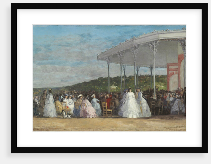 Concert at the Casino of Deauville, 1865 by Eugene Louis Boudin