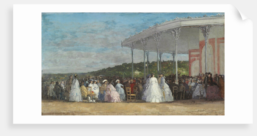 Concert at the Casino of Deauville, 1865 by Eugene Louis Boudin