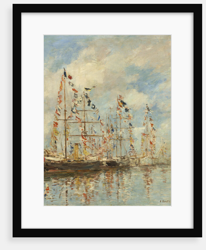 Yacht Basin at Trouville-Deauville, c.1895-6 by Eugene Louis Boudin