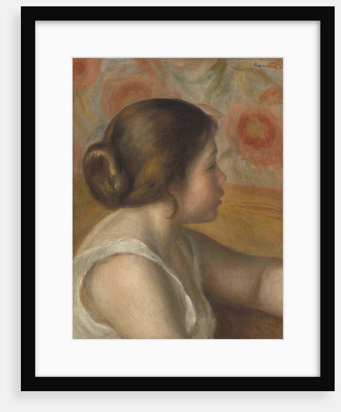 Head of a Young Girl, c.1890 by Pierre Auguste Renoir