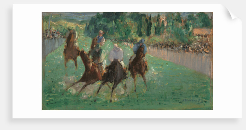 At the Races, c.1875 by Edouard Manet