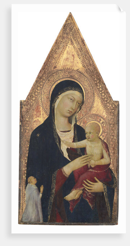 Madonna and Child with Donor, 1325-30 by Lippo Memmi