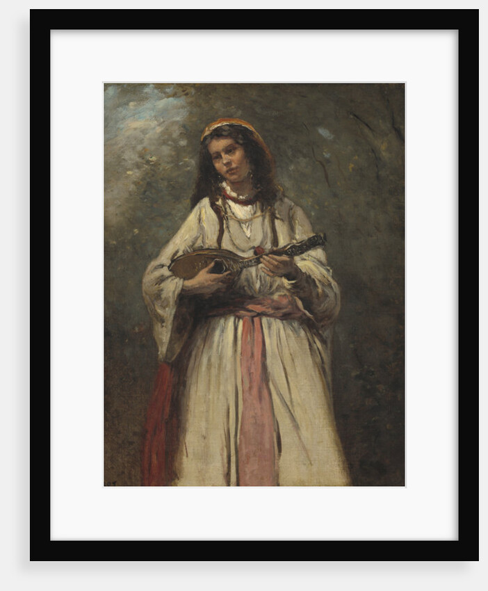 Gypsy Girl With Mandolin, c.1870 by Jean Baptiste Camille Corot