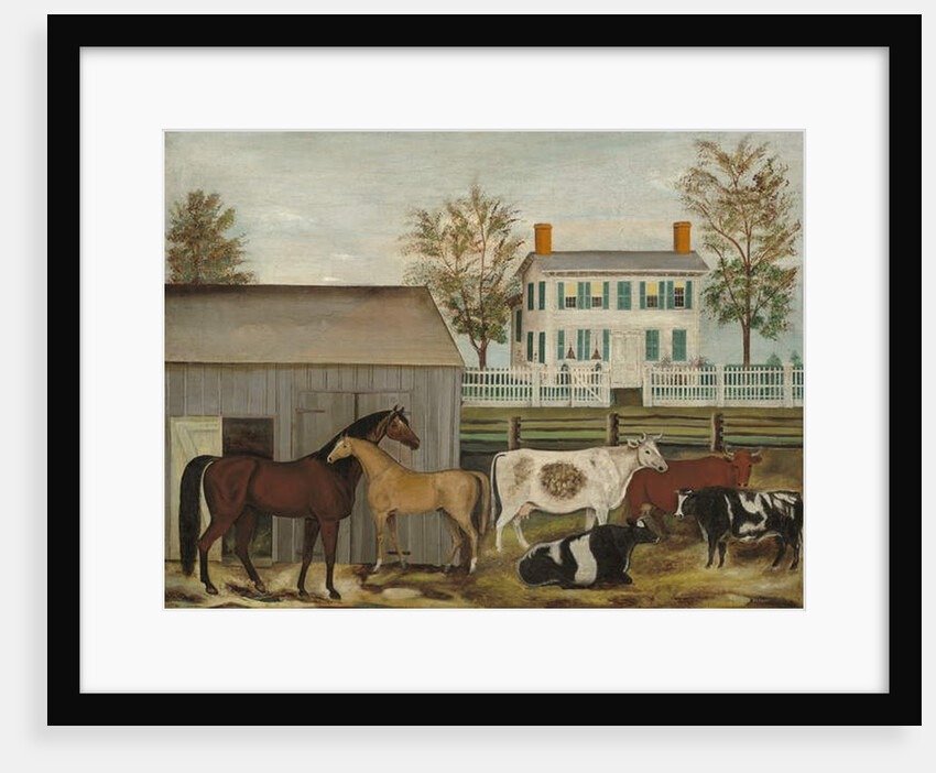 The Barnyard, late 19th century by Amizi Emmons Zeliff