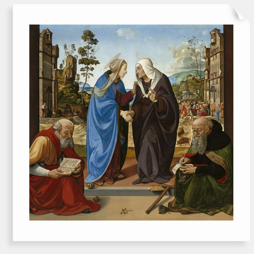 Visitation with St. Nicholas and St. Anthony Abbot, c.1490 by Piero di Cosimo