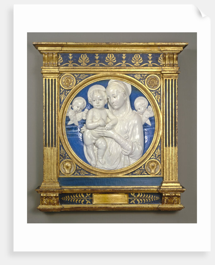 Madonna & Child with Cherubs, c.1485 by Andrea Della Robbia