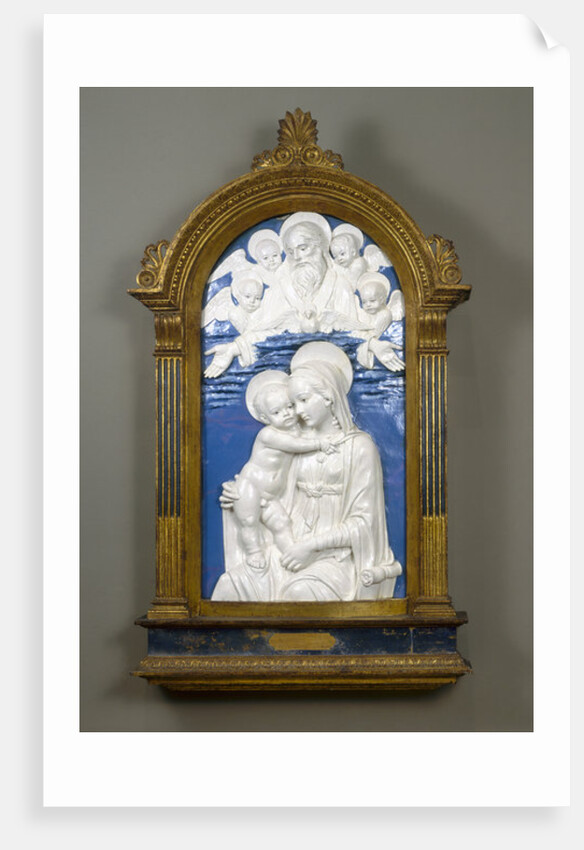 Madonna and Child with God the Father and Cherubim, 1480-90 by Andrea Della Robbia