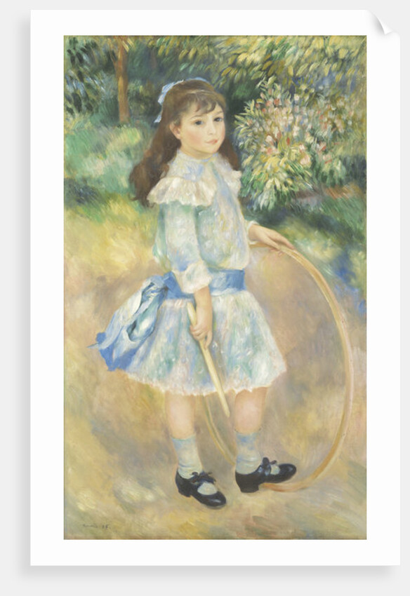 Girl with a Hoop, 1885 by Pierre Auguste Renoir