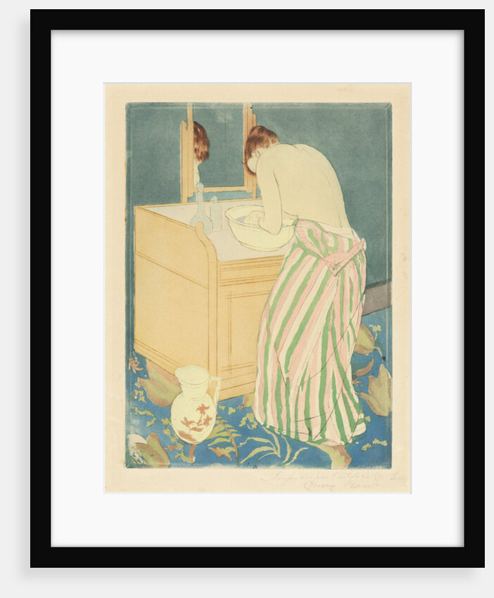 Woman bathing, 1890-1 by Mary Stevenson Cassatt