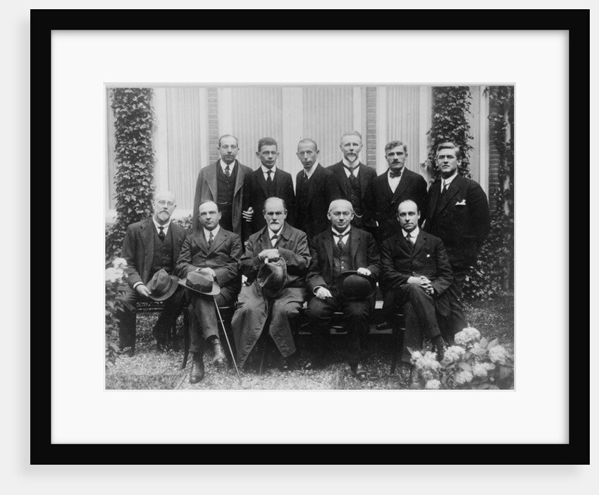 Sigmund Freud with colleagues at a psychoanalytic congress in The Hague, 1920 by Anonymous