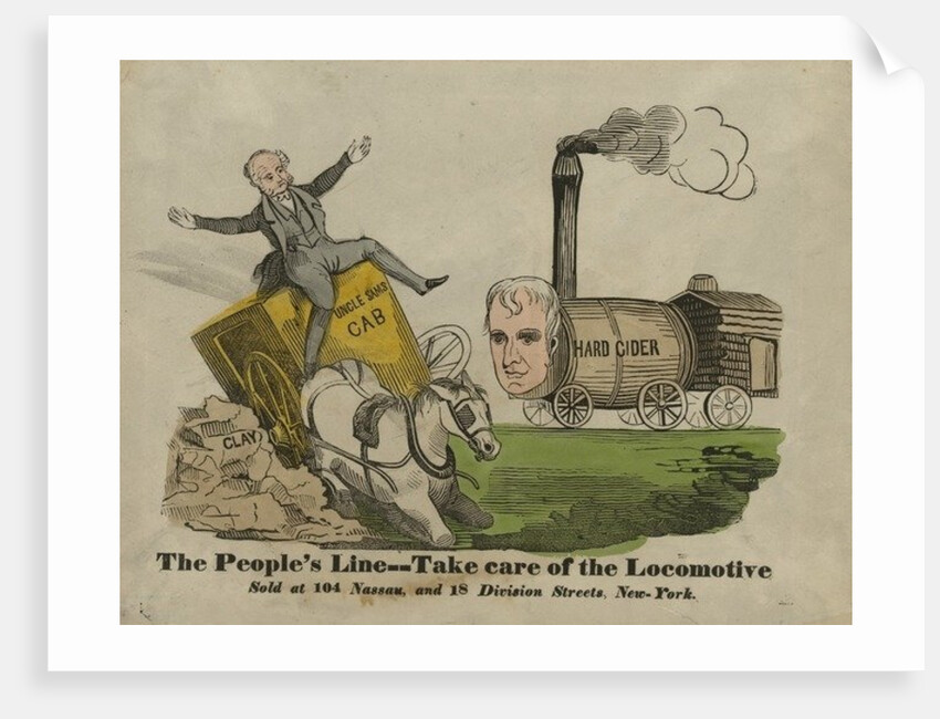 The people's line--Take care of the locomotive, 1840 by American School