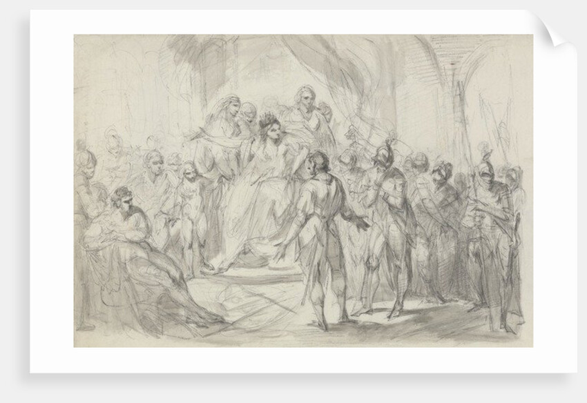Stephen Brought Prisoner to Empress Mathilda by Henry Singleton