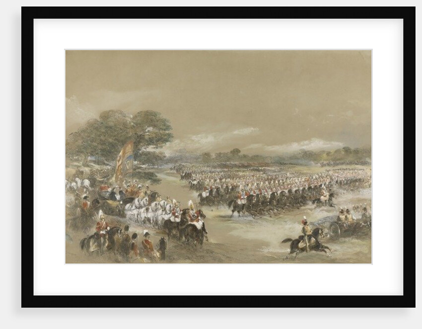 Royal review at Windsor, Queen Victoria and Khedive Ismail Pashe of Egypt, June 26th, 1868 by George Bryant Campion