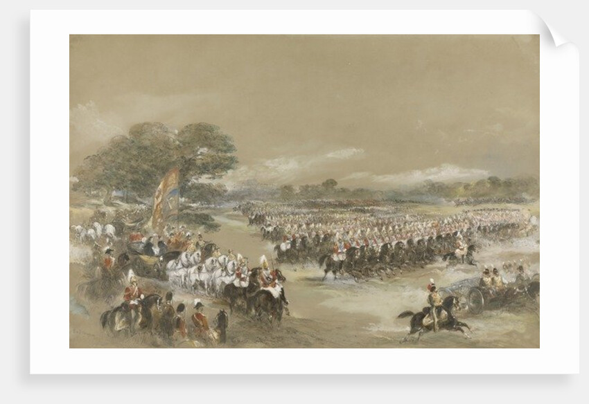 Royal review at Windsor, Queen Victoria and Khedive Ismail Pashe of Egypt, June 26th, 1868 by George Bryant Campion