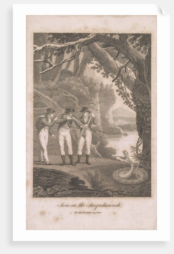 Alexander Wilson and companions on the Susquehanna, 1809 by American School
