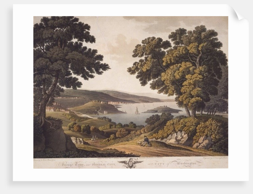 George Town and Federal City, or City of Washington, 1801 by George Beck