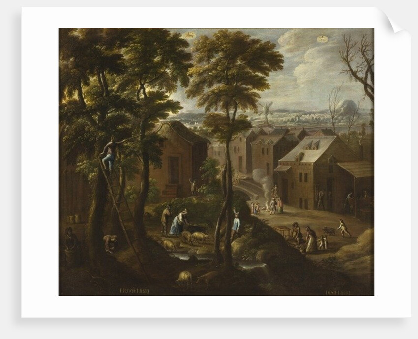 November and December from Los doce meses del año, 1650-1699 by Antonio de Espinosa