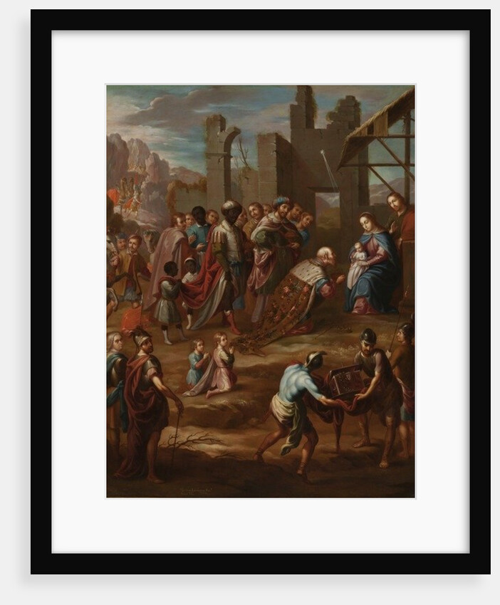 The Adoration of the Kings with Viceroy Pedro de Castro y Figueroa, Duke of La Conquista, 1741 by Nicolas Enriquez